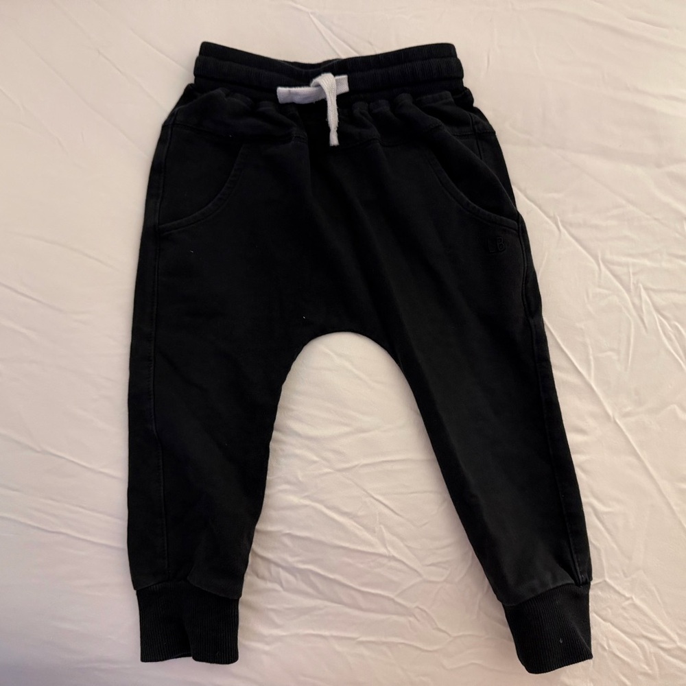 Little Bipsy Black Kids Jogger Pants